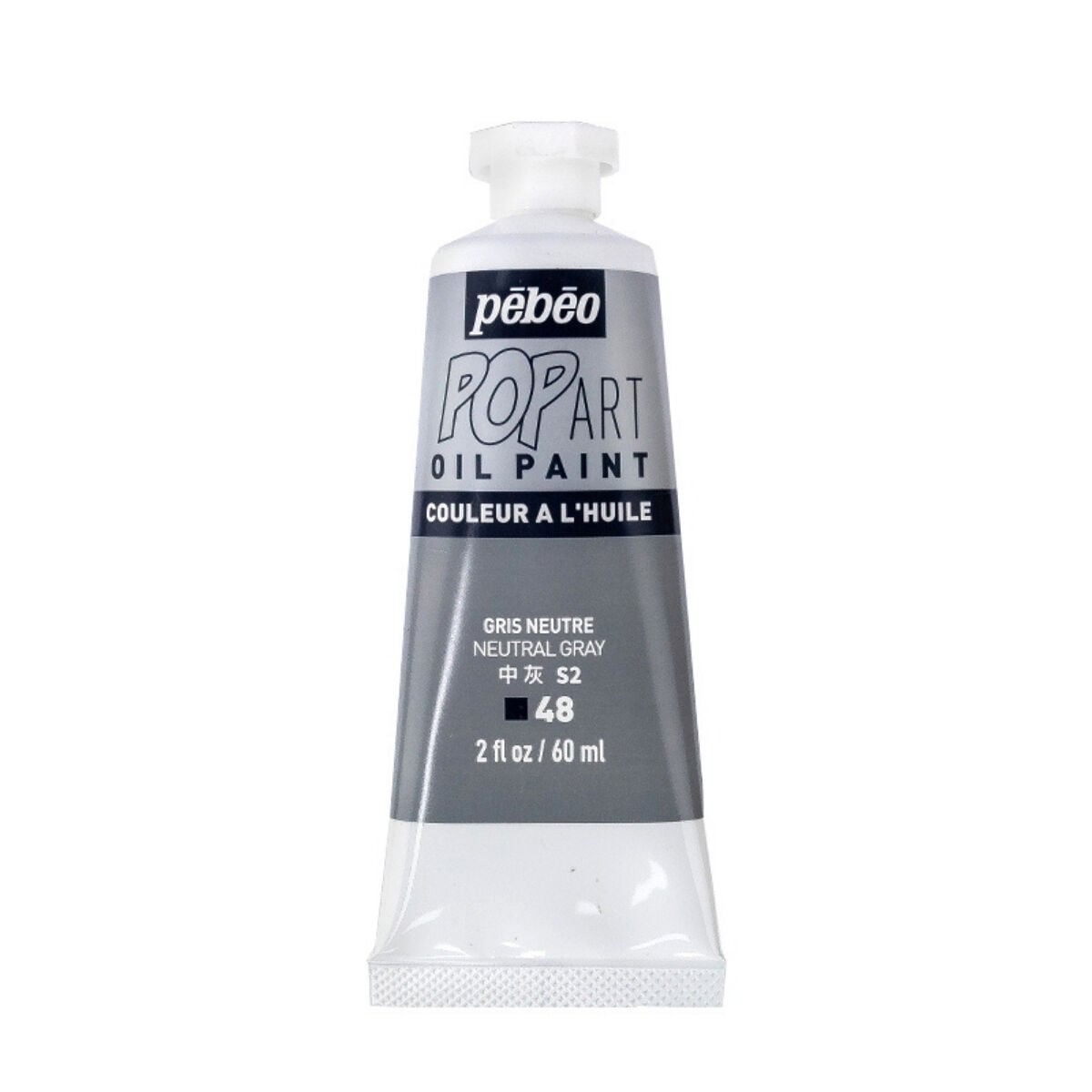 Pebeo Pop Art Yağlı Boya 60ml 48 Neutral Grey