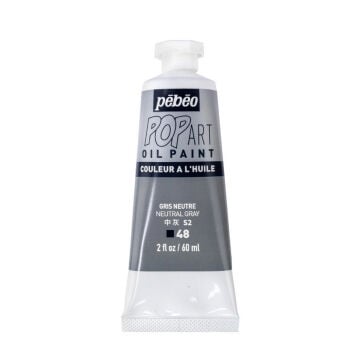Pebeo Pop Art Yağlı Boya 60ml 48 Neutral Grey