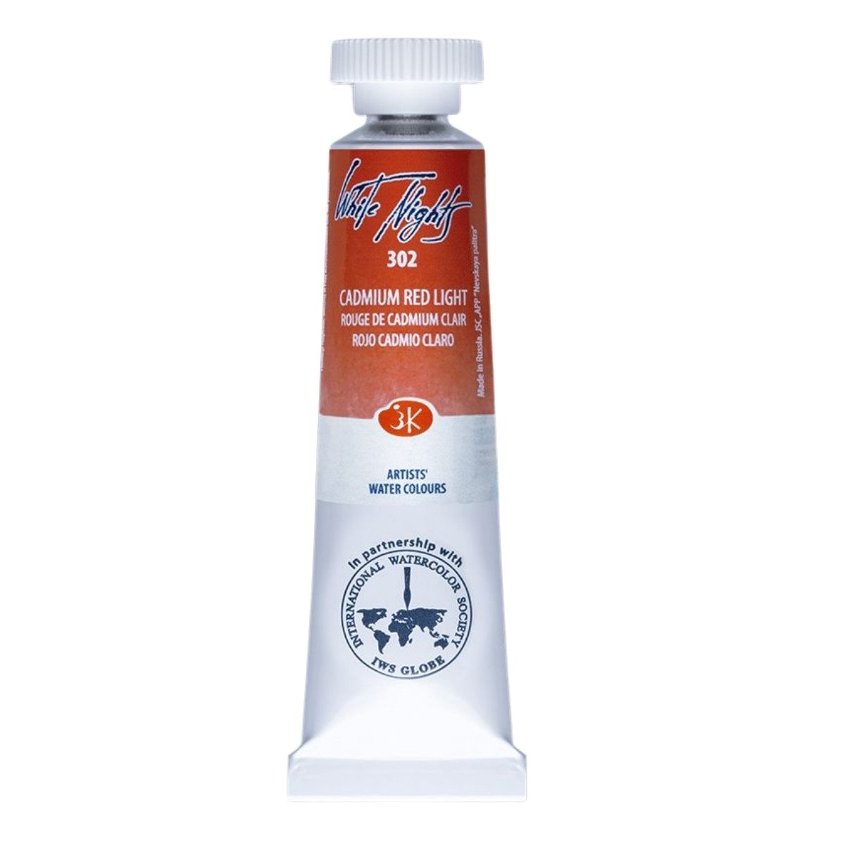 White Nights Watercolor Tüp Sulu Boya 10ml 302 Cadmium Red Light