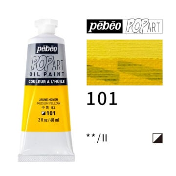 Pebeo Pop Art Yağlı Boya 60ml 101 Medium Yellow