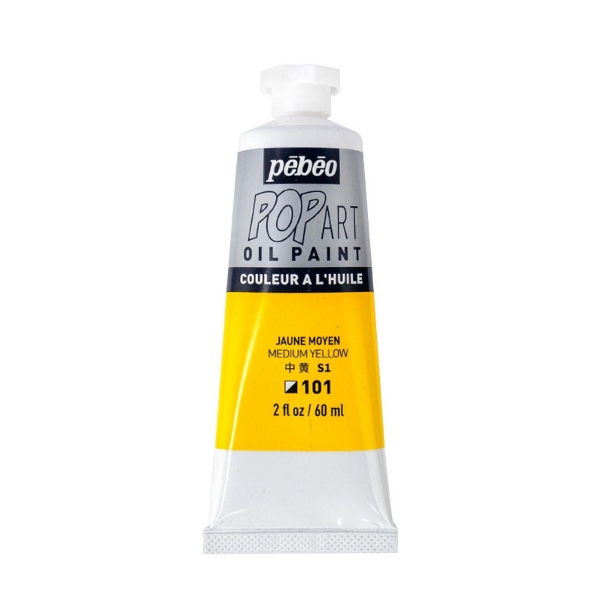 Pebeo Pop Art Yağlı Boya 60ml 101 Medium Yellow