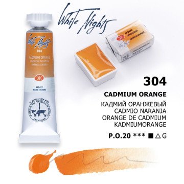 White Nights Watercolor Tüp Sulu Boya 10ml 304 Cadmium Orange