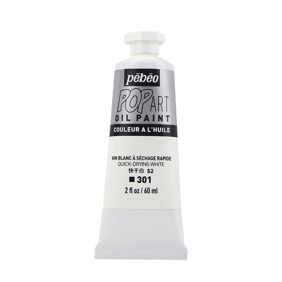 Pebeo Pop Art Yağlı Boya 60ml 301 Quick-Drying White