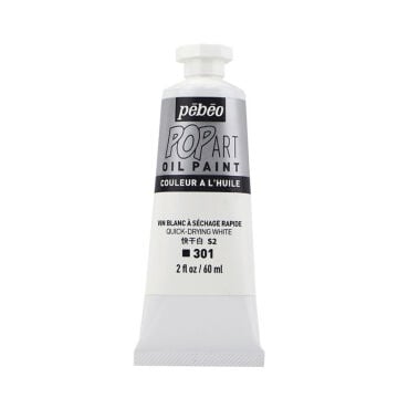 Pebeo Pop Art Yağlı Boya 60ml 301 Quick-Drying White