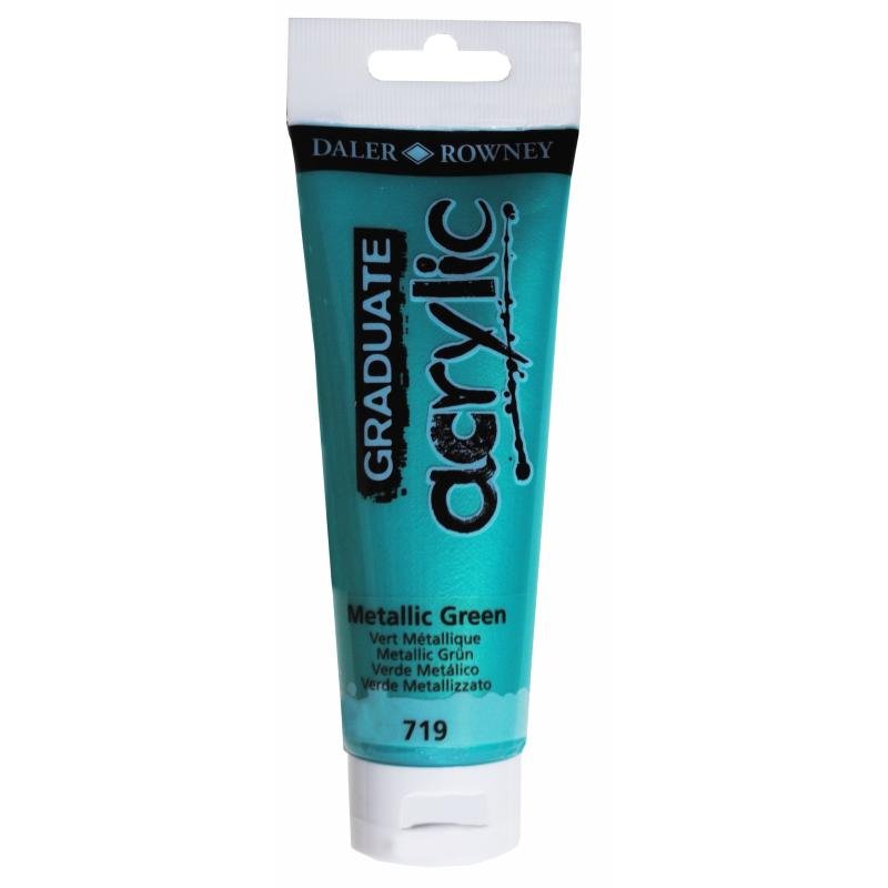 Daler Rowney Graduate Akrilik Boya 120ml 719 Metallic Green