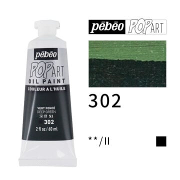 Pebeo Pop Art Yağlı Boya 60ml 302 Deep Green