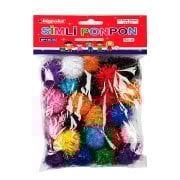 Bigpoint Ponpon Simli 5 Cm 10 Renk / 25'li Poşet