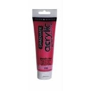 Daler Rowney Graduate Akrilik Boya 120ml 720 Metallic Red