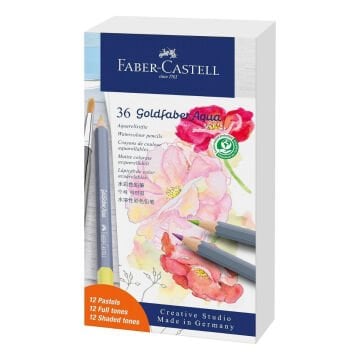 Faber Castell Creative Studio Goldfaber Aquarell Boya Kalemi 36 Renk Seti