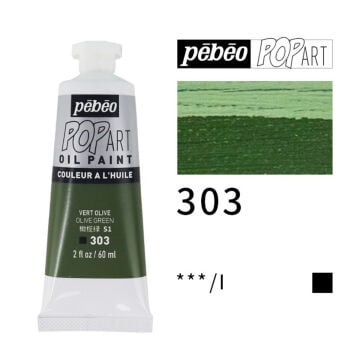 Pebeo Pop Art Yağlı Boya 60ml 303 Olive Green