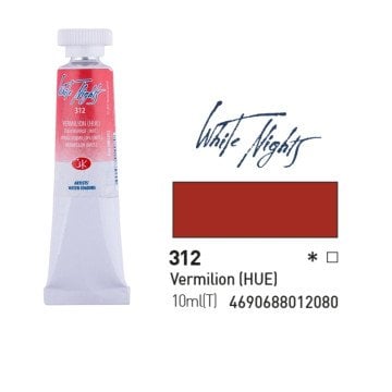 White Nights Watercolor Tüp Sulu Boya 10ml 312 Vermilion Hue
