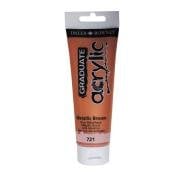Daler Rowney Graduate Akrilik Boya 120ml 721 Metallic Brown