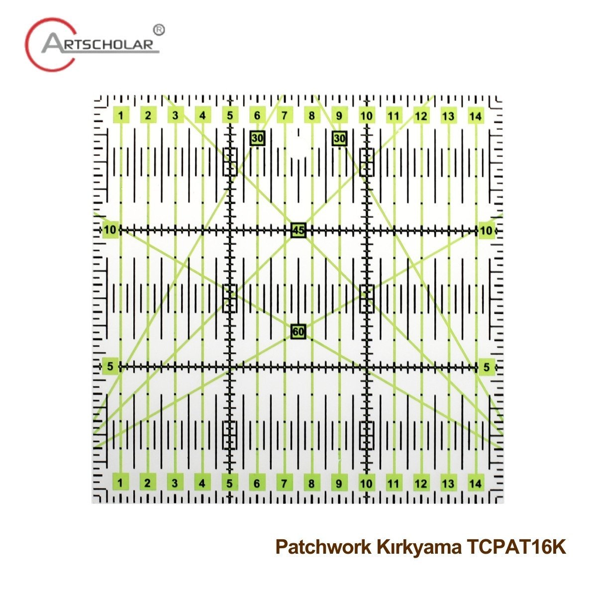 Artscholar Patchwork Kırkyama Cetveli 16x16cm