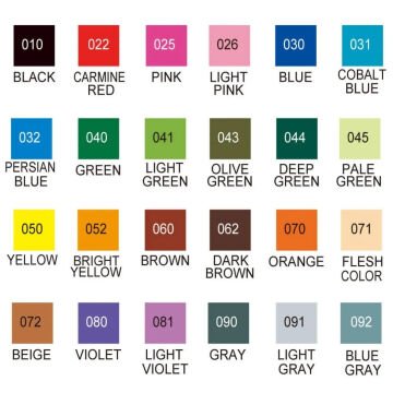 Zig Clean Color F TCS-6000T Çift Uçlu Marker Set 24lü