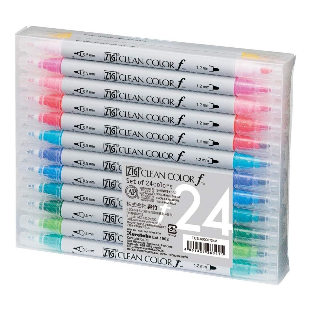 Zig Clean Color F TCS-6000T Çift Uçlu Marker Set 24lü - 1.030,00