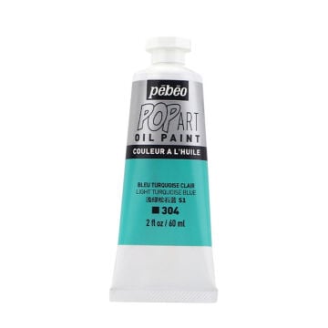 Pebeo Pop Art Yağlı Boya 60ml 304 Light Turquoise Blue