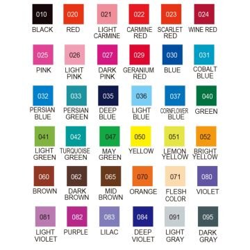 Zig Clean Color F TCS-6000T Çift Uçlu Marker Set 36lı