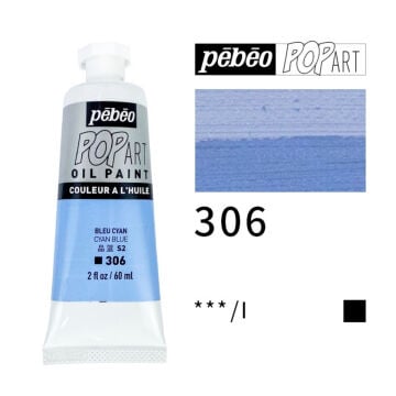 Pebeo Pop Art Yağlı Boya 60ml 306 Cyan Blue