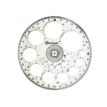 Artscholar Pro Circle Daire Şablonu 16 Daire 4.5inç