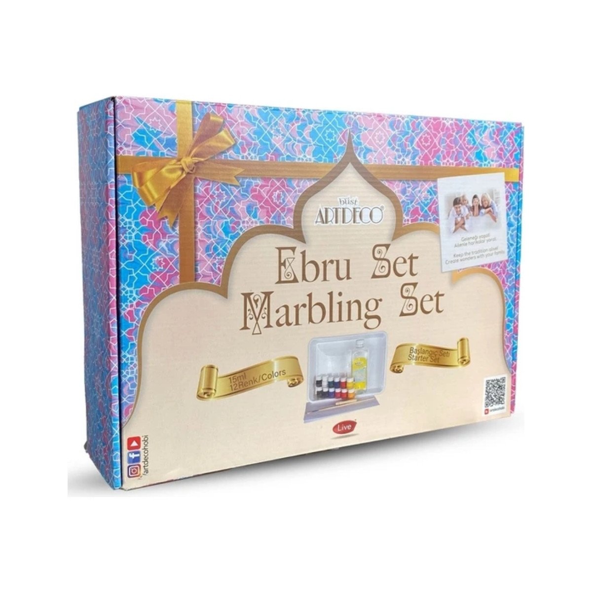 Artdeco Ebru Başlangıç Seti 12 Renk