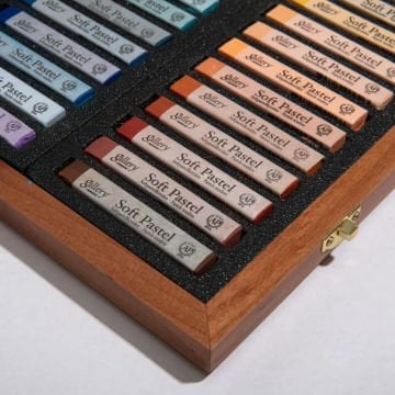 Mungyo Gallery Kuru Pastel Boya Seti Ahşap Kutu 72li