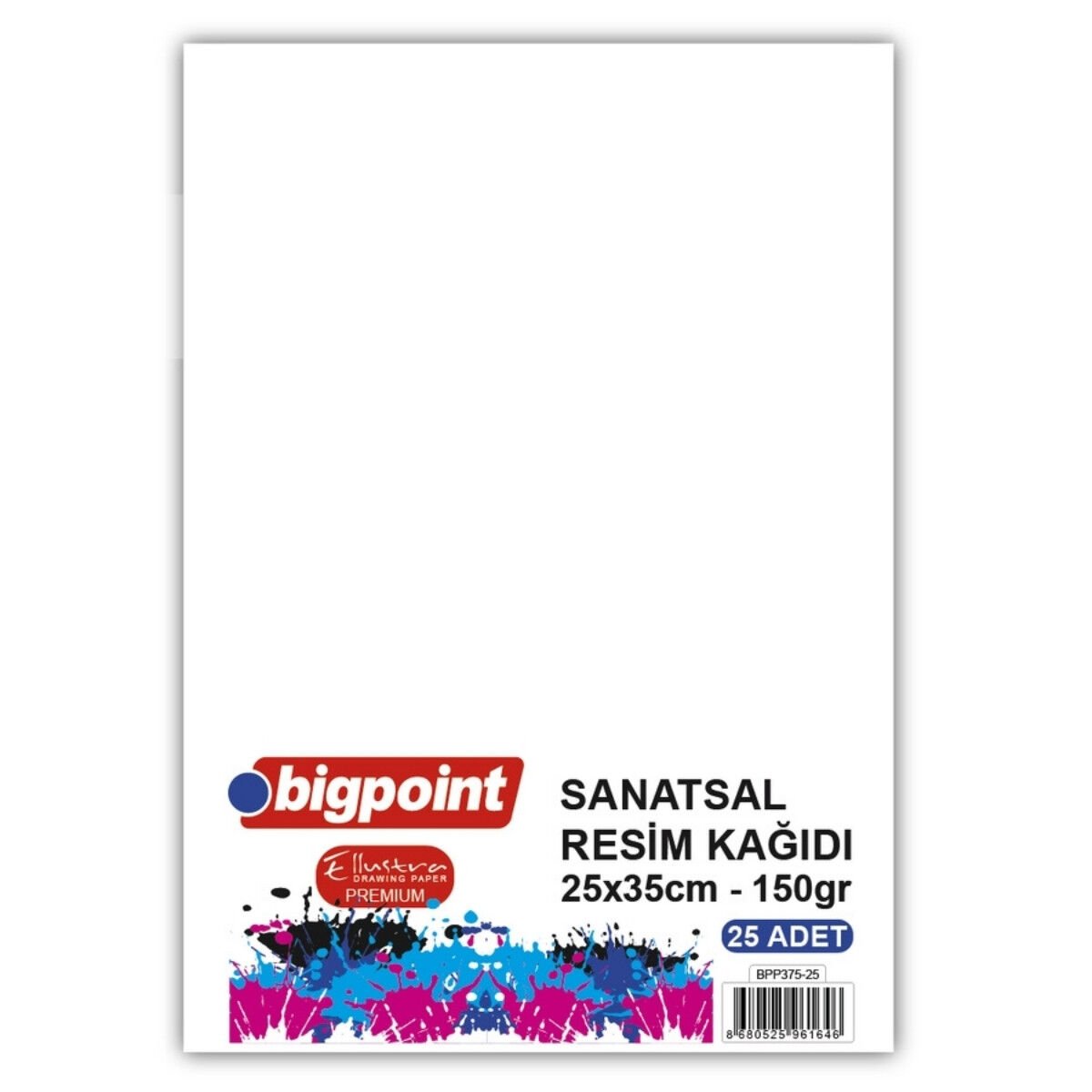 Bigpoint Sanatsal Resim Kağıdı 150gr 25x35cm 25li Paket