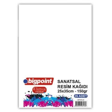 Bigpoint Sanatsal Resim Kağıdı 150gr 25x35cm 25li Paket