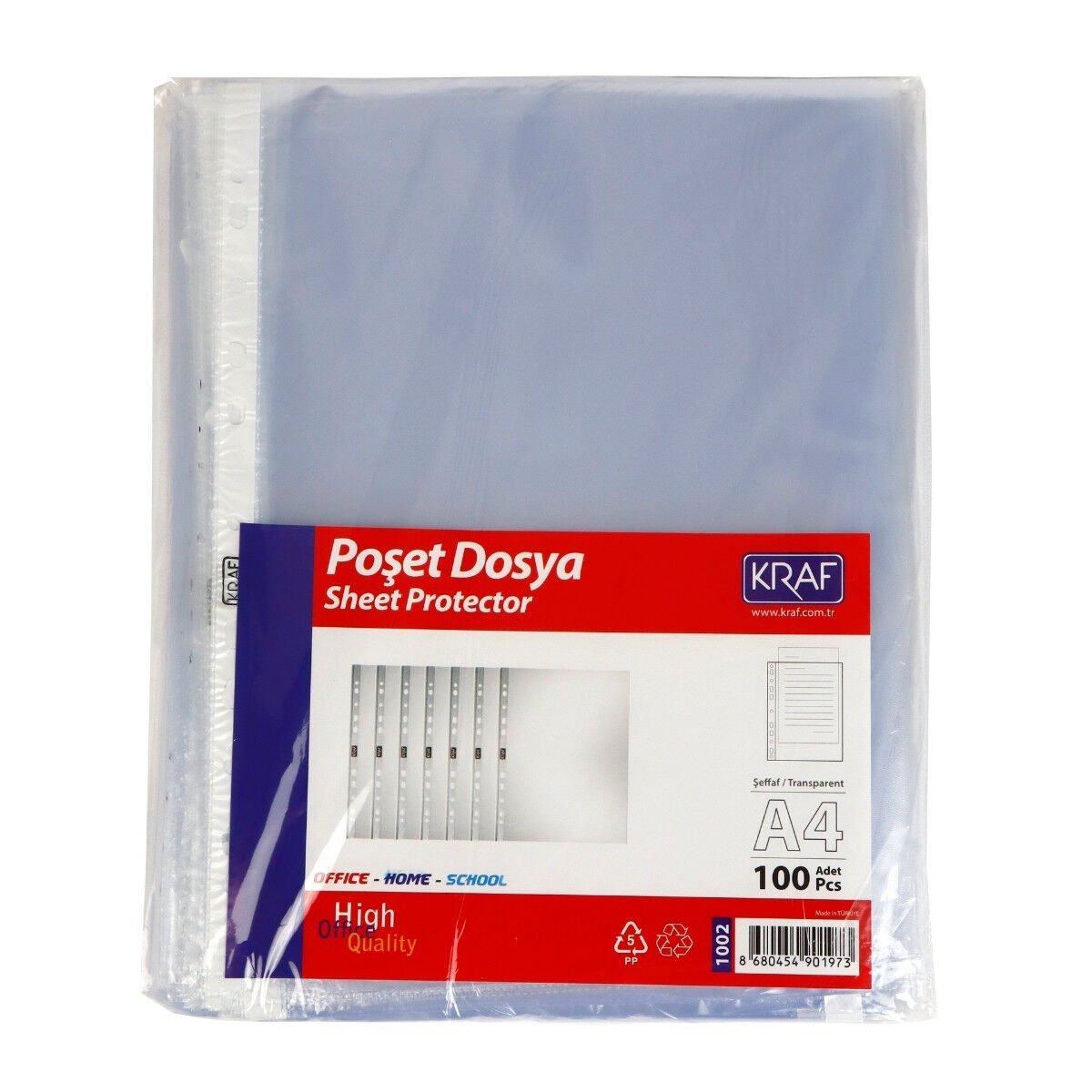 Kraf Poşet Dosya A4 100lü Paket 1002