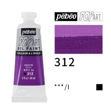 Pebeo Pop Art Yağlı Boya 60ml 312 Violet