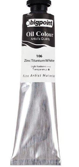 Bigpoint Yağlı Boya 45ml 106 Zinc Titanium White