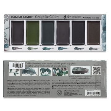Zig Gansai Tambi Sulu Boya Seti 6 Renk Graphite MC20GR/6V