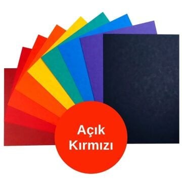 Murano Paspartu Kartonu Çift Taraflı 0.9-1.0mm 33x50cm Açık Kırmızı
