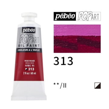 Pebeo Pop Art Yağlı Boya 60ml 313 Rose Red