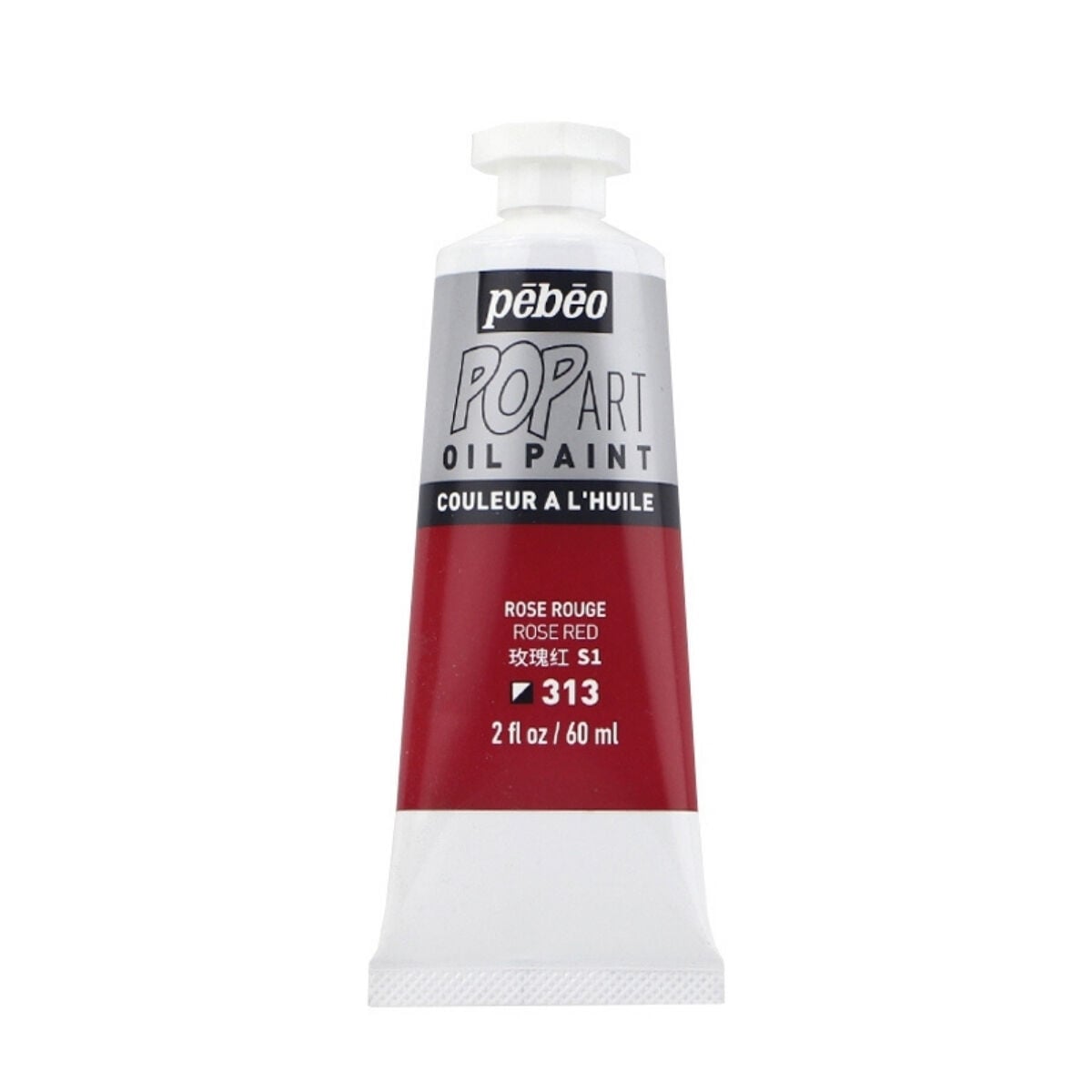 Pebeo Pop Art Yağlı Boya 60ml 313 Rose Red
