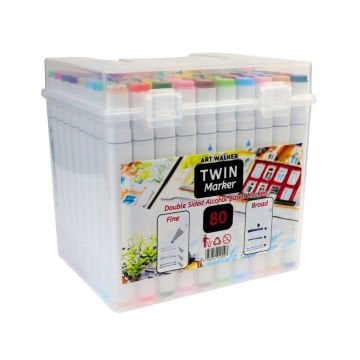 Art Walker Çantalı Twin Marker Seti 80li