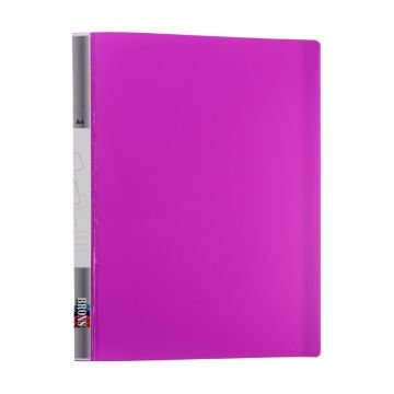 Brons Sunum Dosyası Fosforlu A4 20li Mor