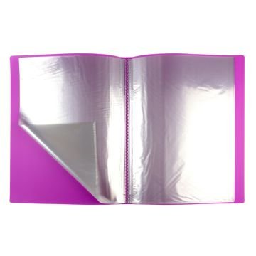 Brons Sunum Dosyası Fosforlu A4 20li Mor