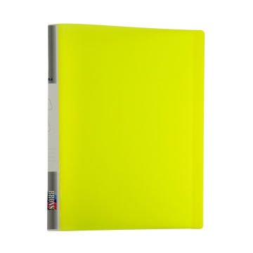 Brons Sunum Dosyası Fosforlu A4 20li Sarı