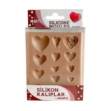 Smarta Silikon Kalıplar Kalpler 100x130x15mm