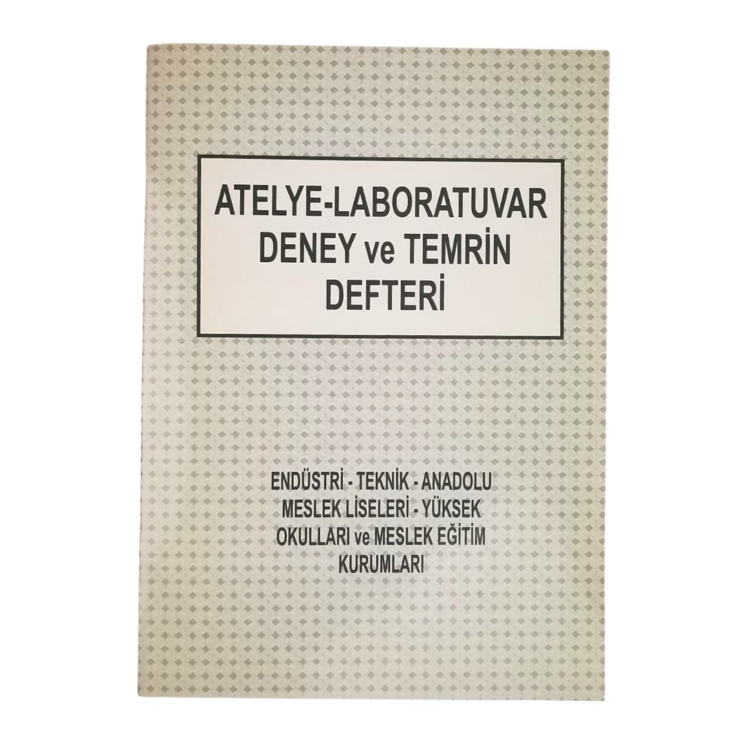 Dilman Atelye Laboratuvar Deney ve Temrin Defteri 40yp
