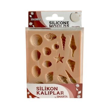 Smarta Silikon Kalıplar Deniz Kabukları 100x130x15mm