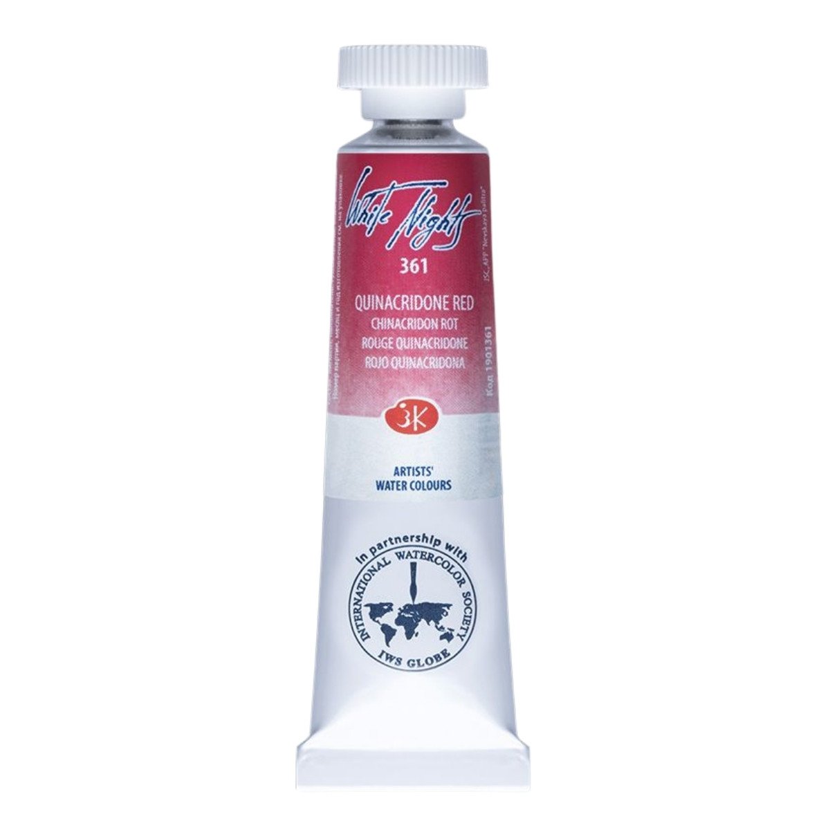 White Nights Watercolor Tüp Sulu Boya 10ml 361 Quinacridone Red