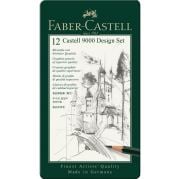 Faber Castell 9000 Dereceli Eskiz Çizim Kalemi Design Set 12li