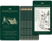 Faber Castell 9000 Dereceli Eskiz Çizim Kalemi Design Set 12li