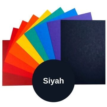 Murano Paspartu Kartonu Çift Taraflı 0.9-1.0mm 33x50cm Siyah