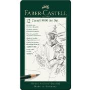 Faber Castell 9000 Dereceli Eskiz Çizim Kalemi Art Set 12li