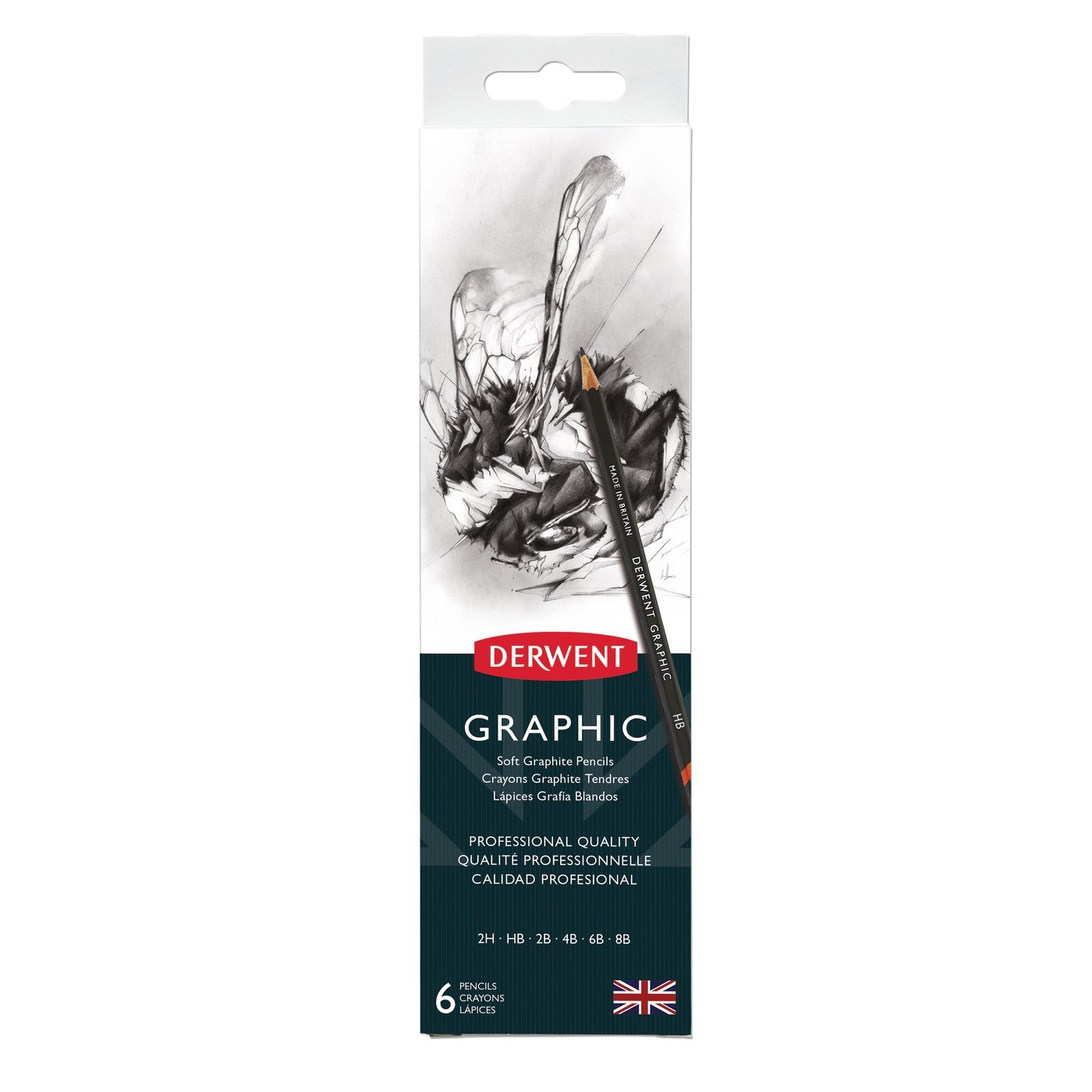 Derwent Graphic Dereceli Karakalem Seti 6'lı