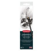 Derwent Graphic Dereceli Karakalem Seti 6'lı