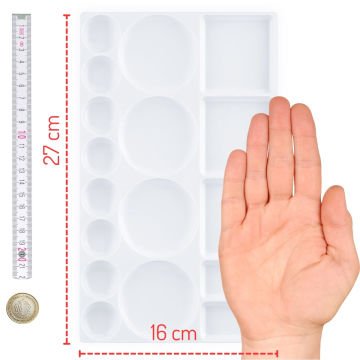 Bigpoint Sanatsal Plastik Palet Godeli 27cm