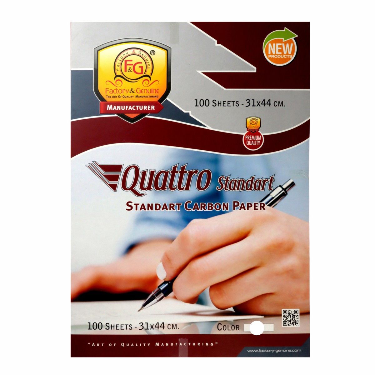 Factory&Genuine Quattro Karbon Kağıdı 42x30cm 100lü Standart Beyaz